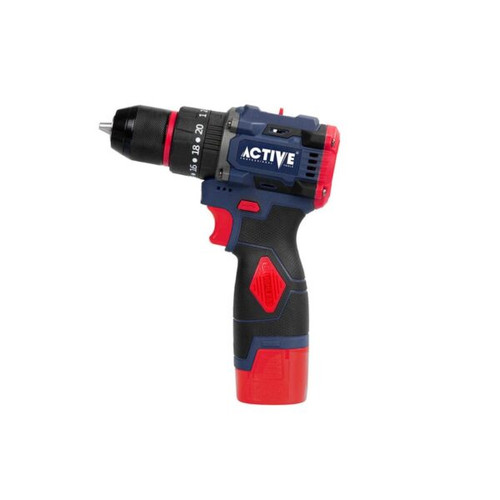 دریل پیچگوشتی چکشی شارژی 16.8 ولت براشلس اکتیو مدل AC-3117BL(کارای صنعتی - خانگی)