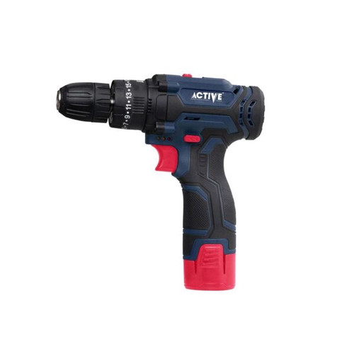 دریل پیچ گوشتی چکشی شارژی AC-3112BR اکتیو (12 ولت) (کارای صنعتی - خانگی )